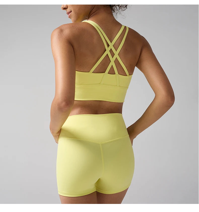 Workout Sportswear 2PCS Piece Female Women Active Wear Sports Tank Top Women Gym Workout Leggings Booty Bum Leggings