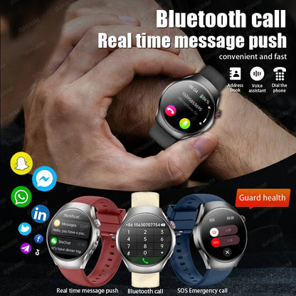 2026 New Accurate Body Health analysis Smart Watch Men ECG Blood lipids Uric acid Blood Pressure Body Fat Voice Call Smartwatch