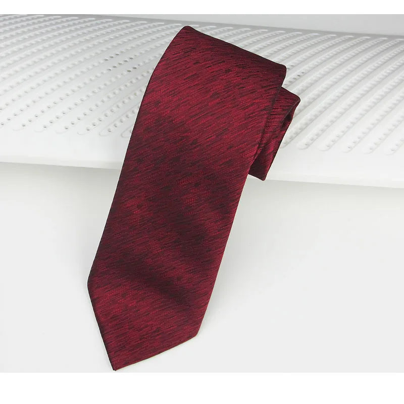 Red Tie ForMen Elegant Silk Necktie Legami White Stripe Solid Women Cravate Corbata Wedding Luxury Suit Man tuxed Gift Gravatas