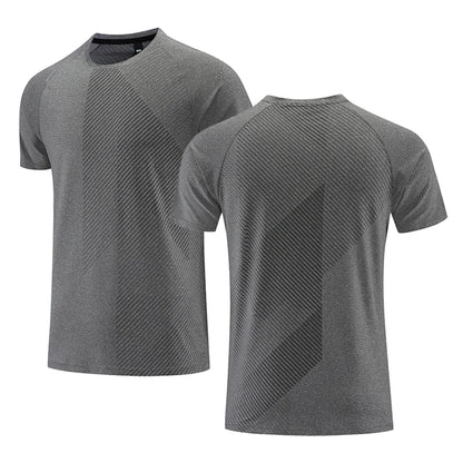 Simple Fashion Solid Color Sports T Shirts Summer Casual Breathable 3D Printed Fitness T-shirts Loose Quick Dry Men Women Tees