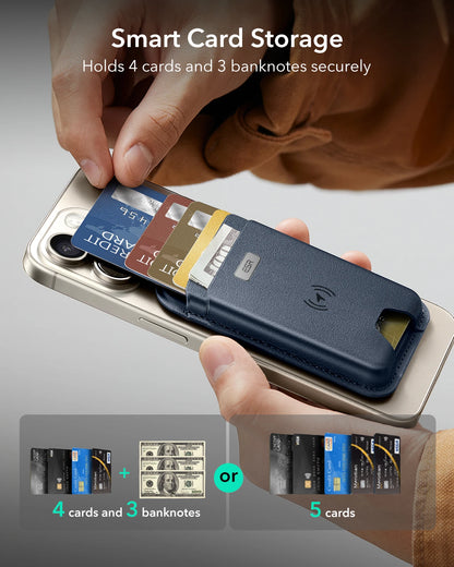 ESR for MagSafe Wallet with Find My Functionality 5 Cards Holder Strong Magnetic Wallet for iPhone 16/15/14/13/12 Series