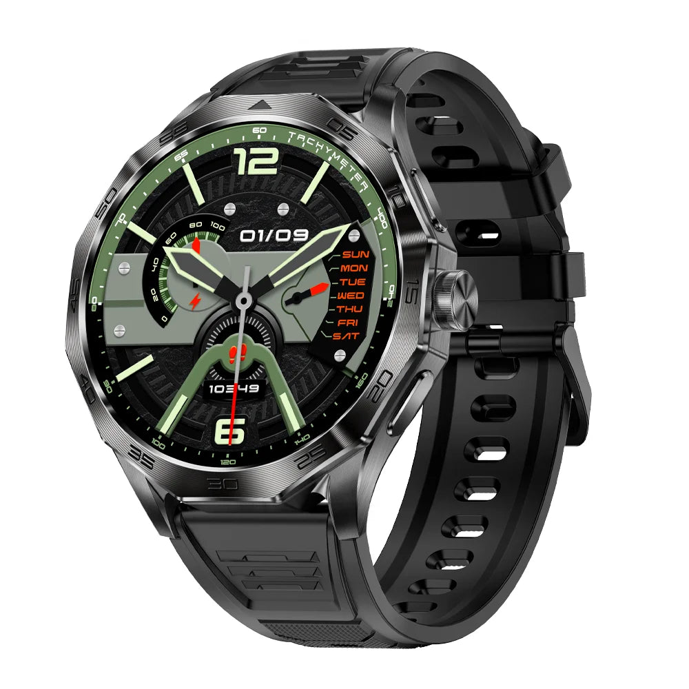 New Smart Watch Men Full Touch Screen GPS Bluetooth Call Flashlight Sports Activity Fitness Heart Rate Waterproof Smartwatch