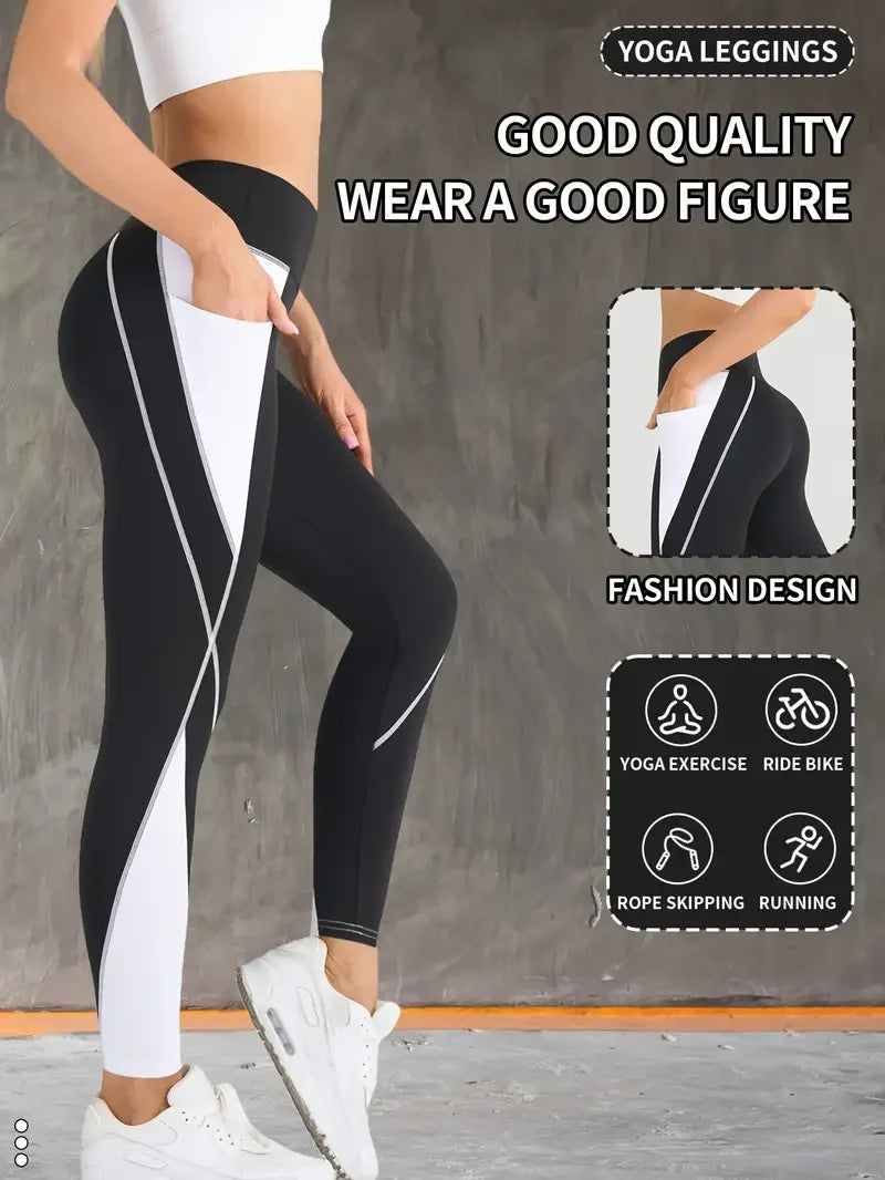 High-Waisted Women Yoga Leggings Butt Lifting Design Slimming&amp;Stylish Workout Pants, Breathable Yoga, Gym, and Outdoor Fitness