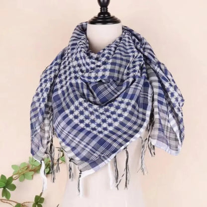 Arabic Scarf Large Arab Shemagh Headscarf with Tassel Costume Desert Scarf Head Neck Scarf for Men Women new Scarf &amp;Wrap