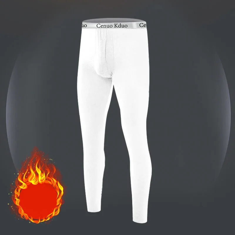2025 New Thermal Underwear Men Winter Clothes Fleece Keep Warm Leggings Soft Underpants Also Can Sleepwear