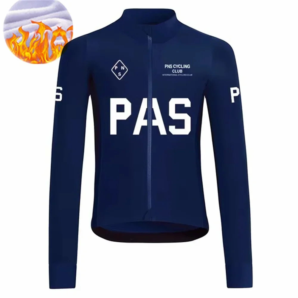 2024 Cycling Jersey Long Sleeve Thermal Fleece Men Winter Warm MTB Road Bike Clothing Windbreaker Jersey Maílllot Ciclismo Hombr