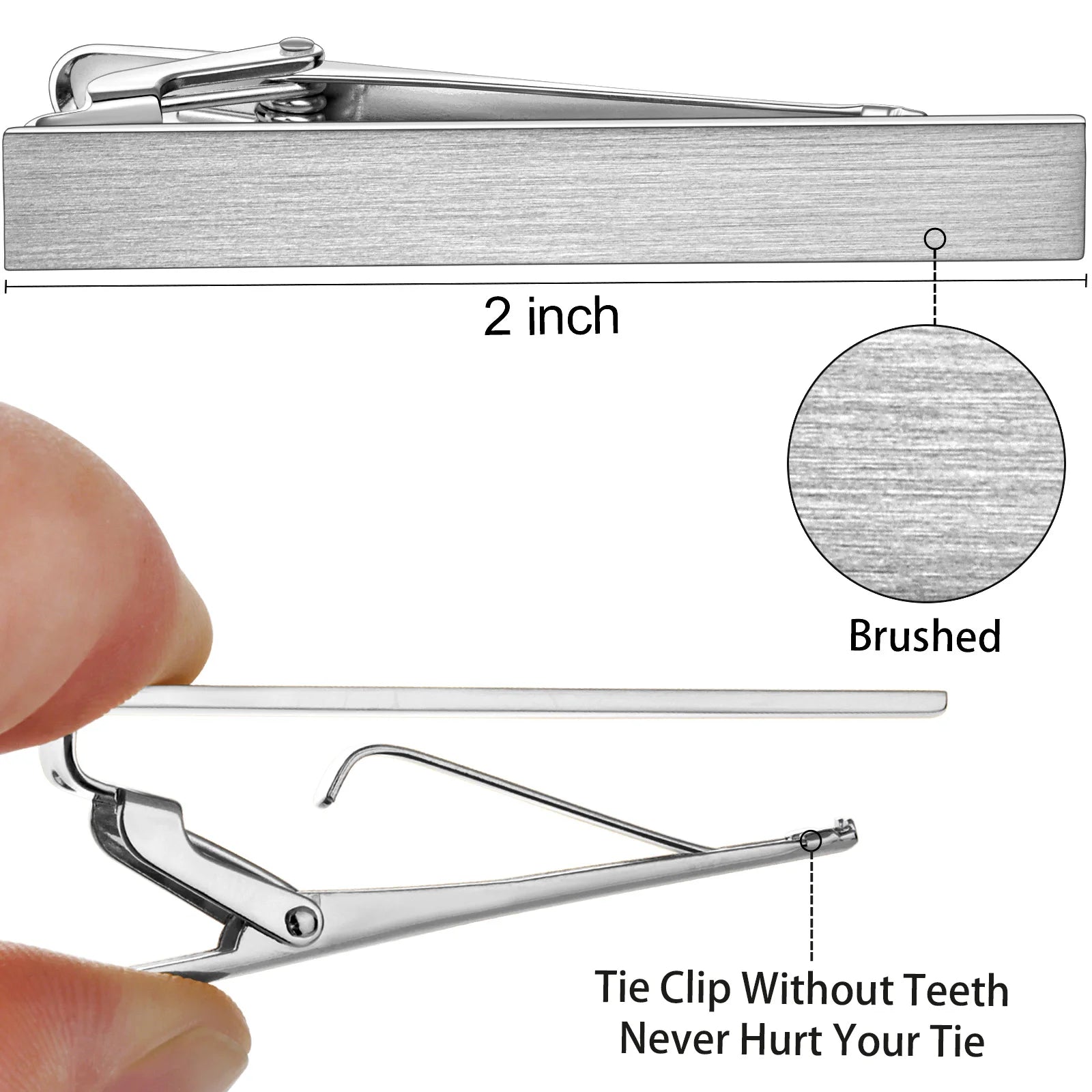 HAWSON Goldren Tie Clip For Men 2/2.2/2.5 inch Classic Copper Tie Bar Business Collar Pin Skiny Necktie Tie Pin Clip for Working