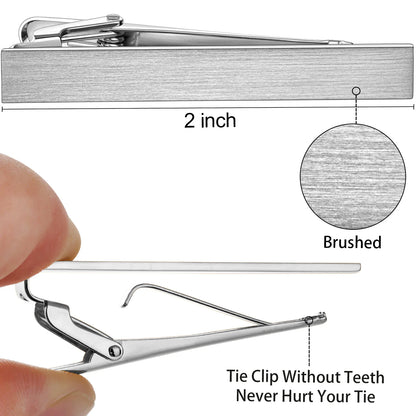 HAWSON Goldren Tie Clip For Men 2/2.2/2.5 inch Classic Copper Tie Bar Business Collar Pin Skiny Necktie Tie Pin Clip for Working