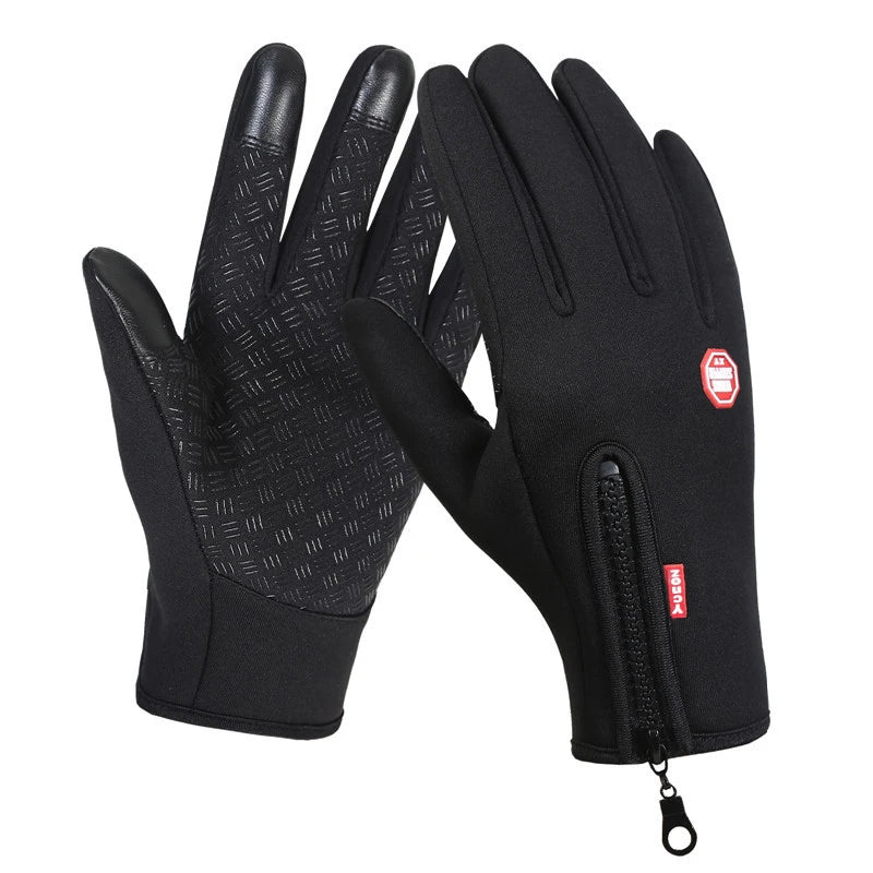 Cycling Gloves Driving Motorcycle Gloves Winter Warm Full Finger Gloves Touchscreen Windproof Non-Slip Cycling Outdoor supplies