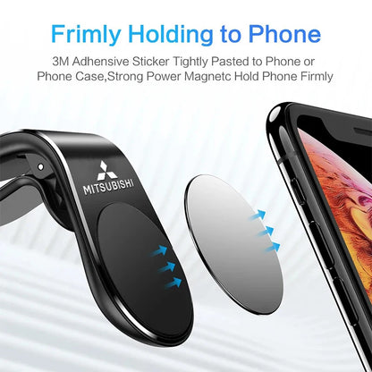 Car Mobile Metal Magnetic Car Phone Holder Accessories For Mitsubishi Star Mirage Jinxuan Galant Attrage Xpander Mirage Montero