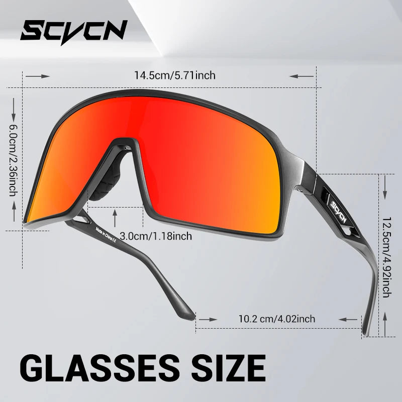 SCVCN Cycling Sunglasses Outdoor Bicycle Sunglasses Women Road Bike Glasses Sports Running Eyewear Men MTB Cycling Sunglasses