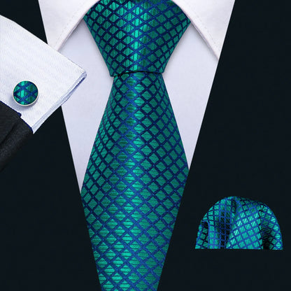 Barry.Wang Jacquard Water Duck Blue Men&
