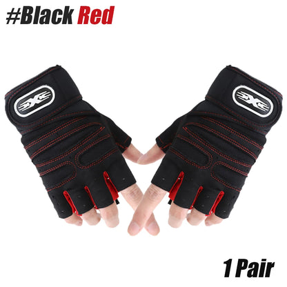 1 Pair Workout Gloves, Antislip Weight Lifting Gloves, Superior Grip &amp; Palm Protection for Weightlifting, Fitness, Gym, Cycling