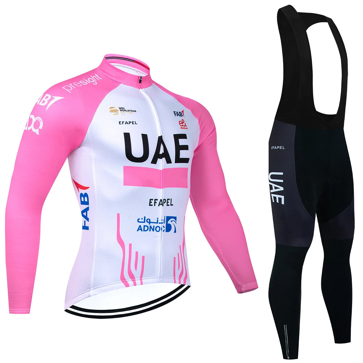New UAE Cycling Jersey Bibs Pants Ropa Ciclismo 2027 Men Women Winter Thermal Fleece Bike Jacket Maillot Clothing