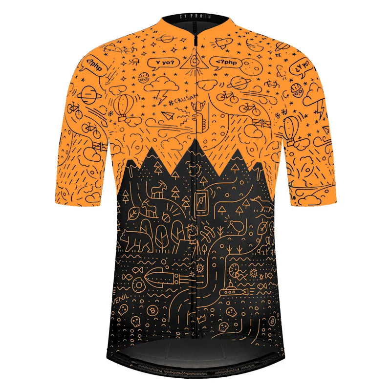 Spain Team Bicycle Wear MTB Cycling Clothing Bike Uniform Short Sleeve Cycle Shirt Racing Cycling Jersey Ropa Ciclismo Hombre
