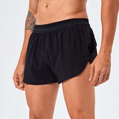 Men Marathon Racing Gym Sports Shorts Anti-escaping Lining Quick Dry Workout Training Fitness Jogging Short  Arrow Pants