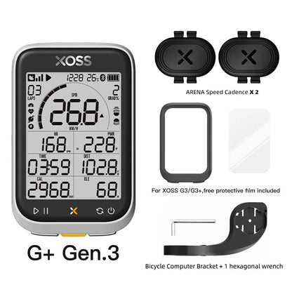 XOSS New G3 Gen3 GPS Cycling Computer Speedometer Bluetooth Tracker Waterproof Road Bicycle Cadence Speed Bicycle Odometer