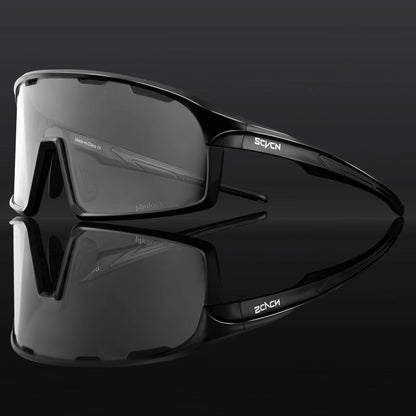 SCVCN Photochromic Cycling Sunglasses Cycling Glasses UV400 Bicycle Eyewear Sports MTB Outdoor Bike Goggles Sunglasses Eyepieces