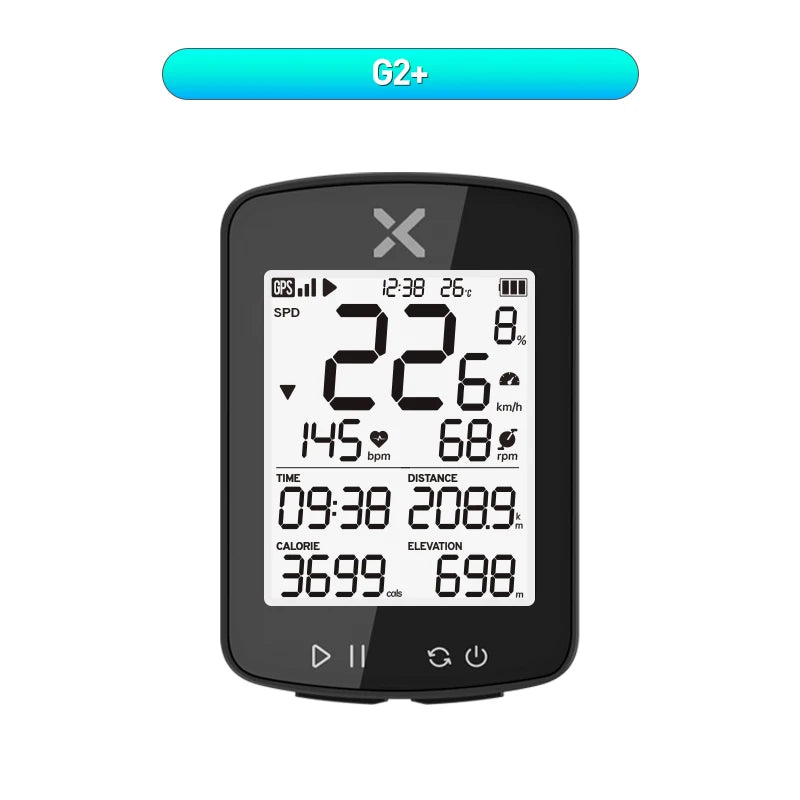 XOSS G2+ GPS Cycling Computer G Plus Bicycle Odometer G+ Gen.2 Wireless Speedometer Bluetooth Tracker Waterproof Road Bike MTB