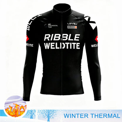 2027 Winter Thermal Fleece Cycling Clothes Long Sleeve Uniform Costume Sport Bike MTB Fleece Jersey Sports Set Bicycle Clothing