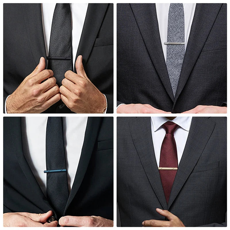 Minimalist Tie Clip For Men Tie Clip To Man Shirt Business Party Gift Box Jewelry Men&
