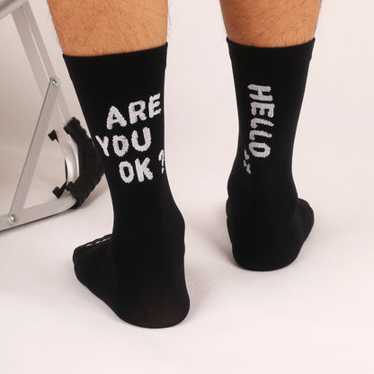 Summer New Internet Celebrity Cycling Socks Bicycle Sports Breathable Quick-Drying Sweat-Absorbent High-Elastic Men&