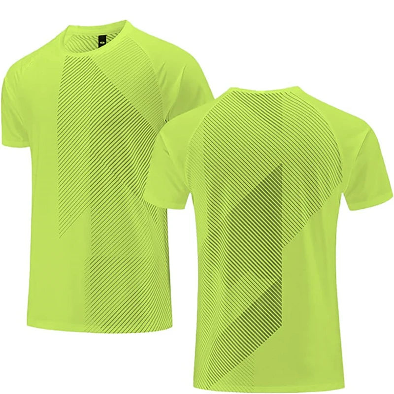 Simple Fashion Solid Color Sports T Shirts Summer Casual Breathable 3D Printed Fitness T-shirts Loose Quick Dry Men Women Tees