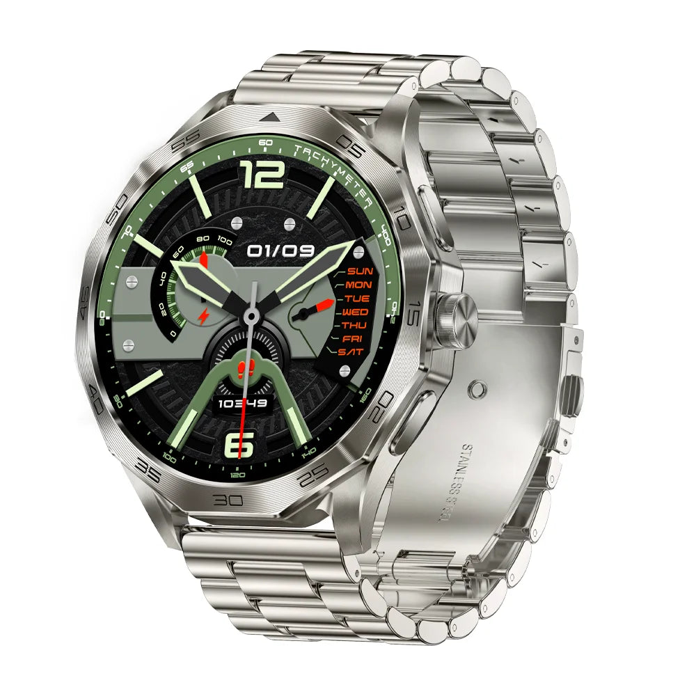 New Smart Watch Men Full Touch Screen GPS Bluetooth Call Flashlight Sports Activity Fitness Heart Rate Waterproof Smartwatch