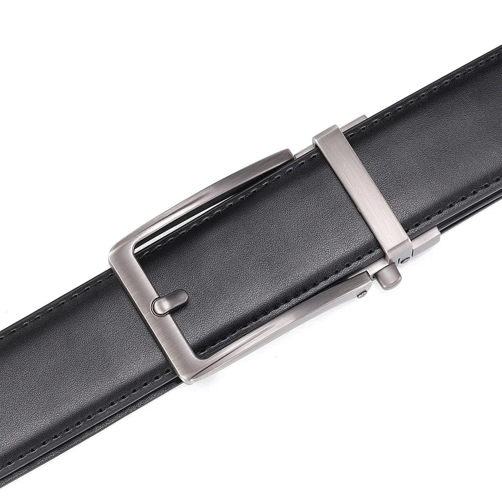 Unisex Click Belts for Men Luxury Brand Designer Fashion Automatic Buckle Genuine Leather Men&
