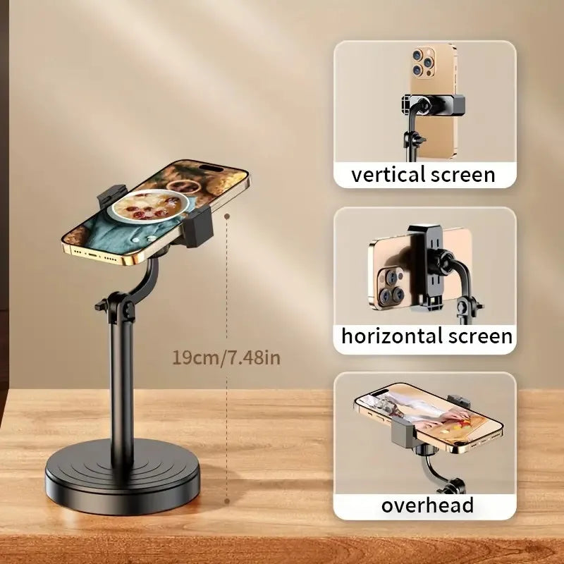 Rotatable and liftable Mobile Phone Bracket Live Broadcast Stand Adjustable Telescopic Portable Callphone Holder for Smart Phone