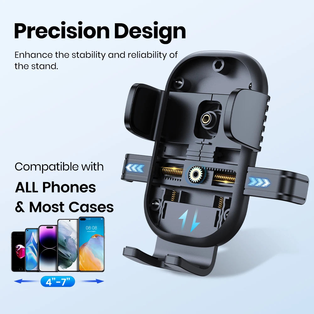 TOPK Car Phone Holder Mount Suction Cup Strong Grip Adjustable Dashboard/Windshield Stand Fit for All Smartphones iOS/Android