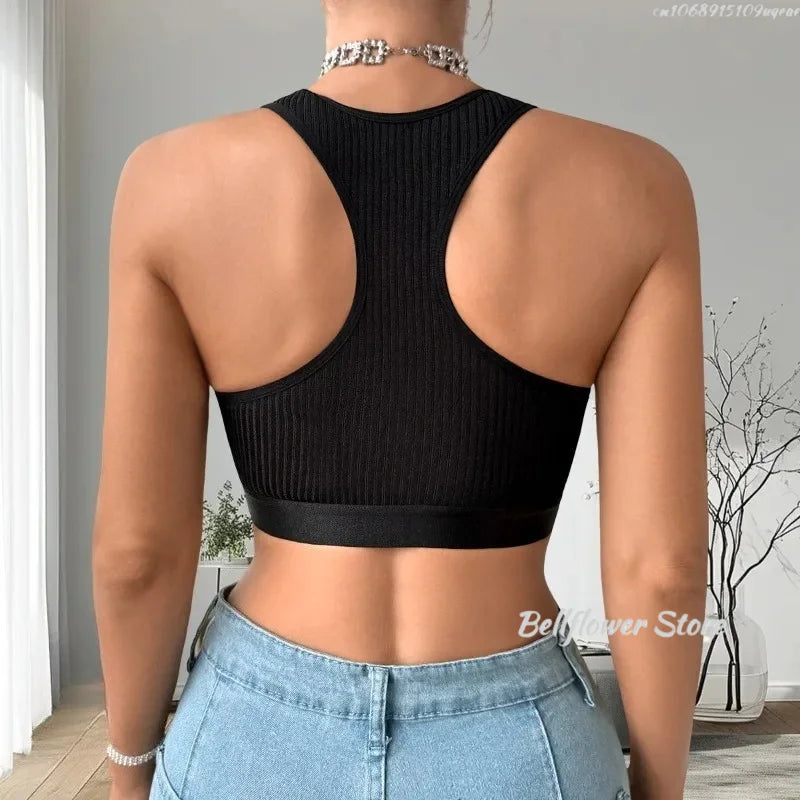 Women Sexy Tank Tops Fishnet Hollow Out Sports Off Shoulder Crop Top Female Outwear Stretch Comfortable Casual Tanks Chic Vest