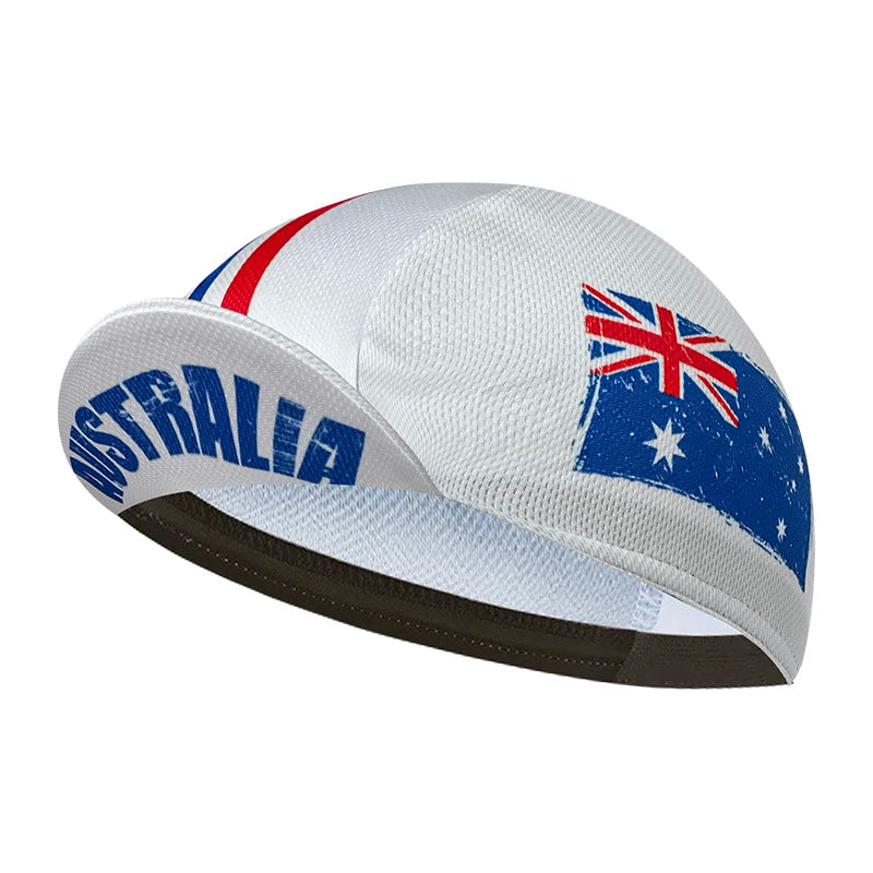 Classic cycling cap, multi-colored, flag, polyester sweat absorbent, neutral, popular