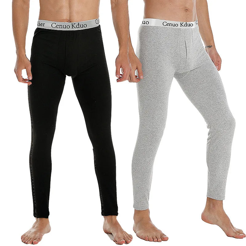 2025 New Thermal Underwear Men Winter Clothes Fleece Keep Warm Leggings Soft Underpants Also Can Sleepwear