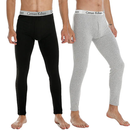 2025 New Thermal Underwear Men Winter Clothes Fleece Keep Warm Leggings Soft Underpants Also Can Sleepwear