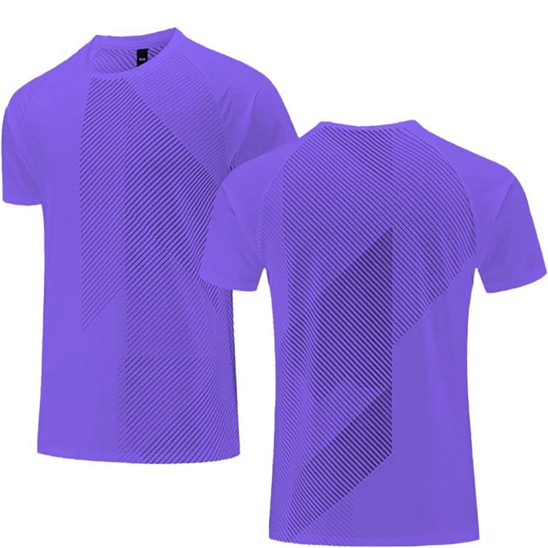 Simple Fashion Solid Color Sports T Shirts Summer Casual Breathable 3D Printed Fitness T-shirts Loose Quick Dry Men Women Tees