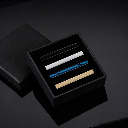Minimalist Tie Clip For Men Tie Clip To Man Shirt Business Party Gift Box Jewelry Men&