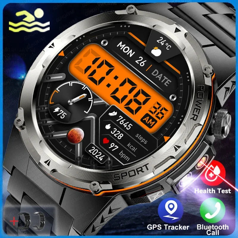 2025 New GPS Smart Watch Men 1.39" AMOLED Screen Built-in GPS NFC Make/Receive Phone Calls 500mAh Large Battery Smart Braceletes