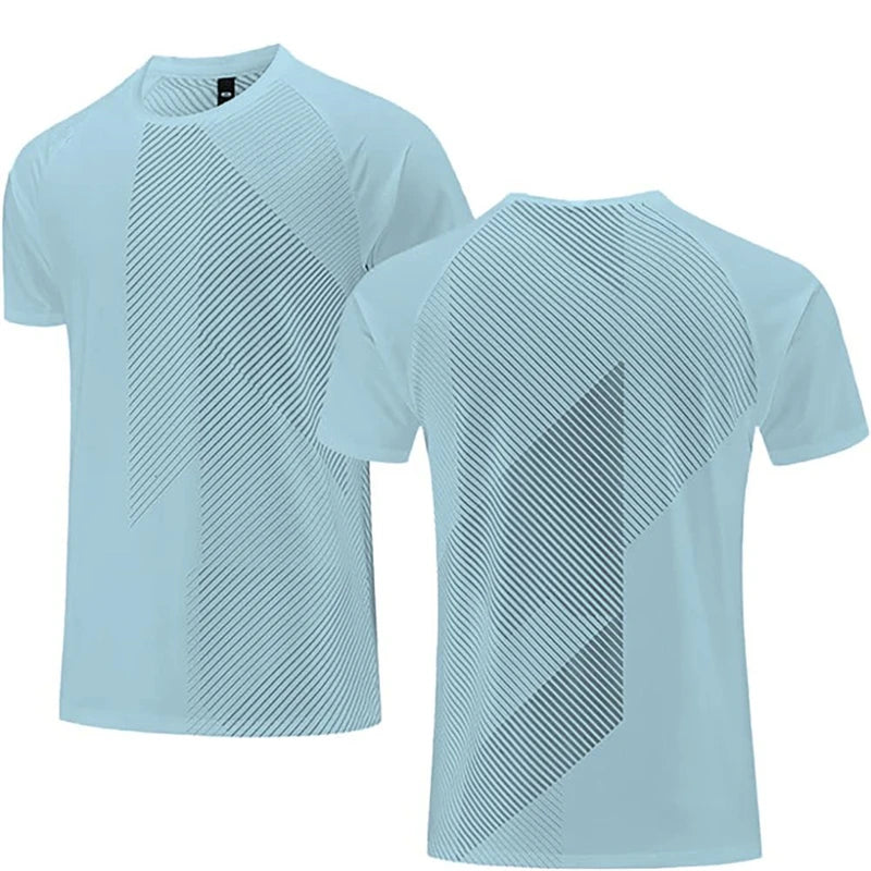 Simple Fashion Solid Color Sports T Shirts Summer Casual Breathable 3D Printed Fitness T-shirts Loose Quick Dry Men Women Tees