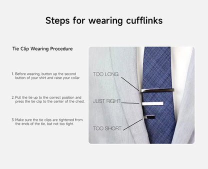 Minimalist Tie Clip For Men Tie Clip To Man Shirt Business Party Gift Box Jewelry Men&