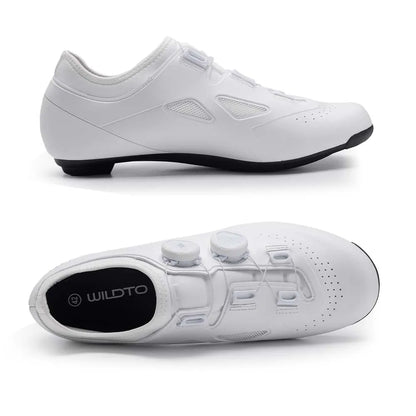WILDTO Cycling Shoes Mens Road Bike Shoes Flat Speed New Hardness9 Glass Fiber Professional Cycling Sneakers SPD Cleats Footwear