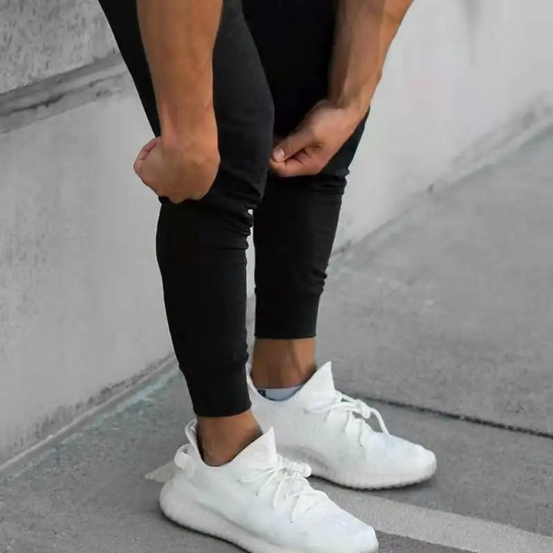Muscle Fitness Brothers New Summer Trend Casual Sports Pants Outdoor Running Breathable Lightweight Small Foot Pants
