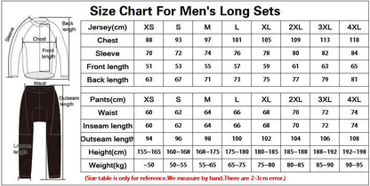 2026 UAE Team Autumn Long Sleeve Cycling Jersey Set Bib Pants Ropa Ciclismo Clothing Bike Uniform Men Bicycle Clothes Mailllot