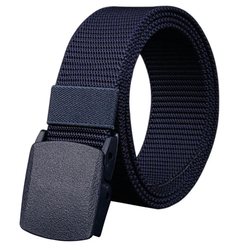 Military Men Belt 2024 Army Belts Adjustable Belt Men Outdoor Travel Tactical Waist Belt with Plastic Buckle for Pants 120cm