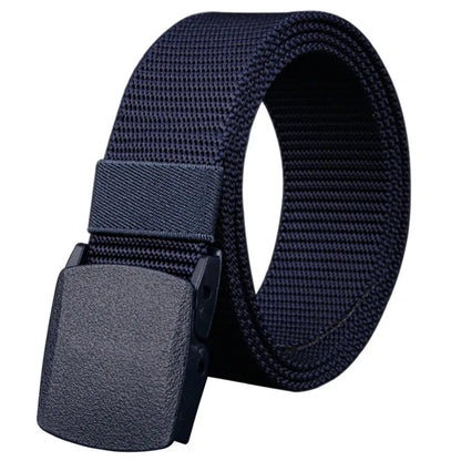 Military Men Belt 2024 Army Belts Adjustable Belt Men Outdoor Travel Tactical Waist Belt with Plastic Buckle for Pants 120cm