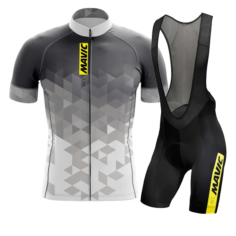 RCC MAVIC Pro Team Cycling Jersey Set Cycling Clothing Summer Road Bike Shirts Suit Bicycle Bib Shorts MTB Ropa Ciclismo Maillot