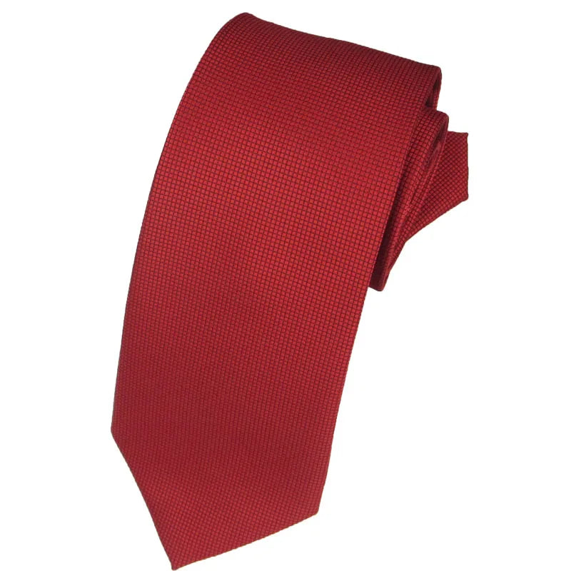 Red Tie ForMen Elegant Silk Necktie Legami White Stripe Solid Women Cravate Corbata Wedding Luxury Suit Man tuxed Gift Gravatas