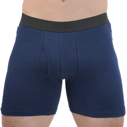 Mens Long Boxer Briefs Youth Sports Underwear Cotton Underpants Breathable Stretch Panties Plus Size Boxers Shorts Mens Gifts