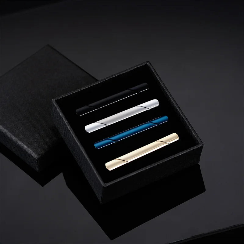 Minimalist Tie Clip For Men Tie Clip To Man Shirt Business Party Gift Box Jewelry Men&
