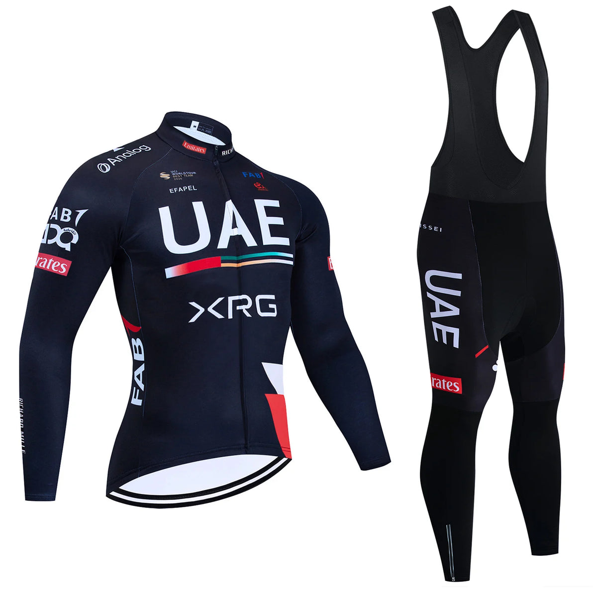 New UAE Cycling Jersey Bibs Pants Ropa Ciclismo 2027 Men Women Winter Thermal Fleece Bike Jacket Maillot Clothing